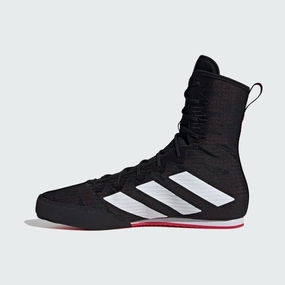 adidas Box Hog 4 Boxing Boots Black White Red Multi-Function Wear