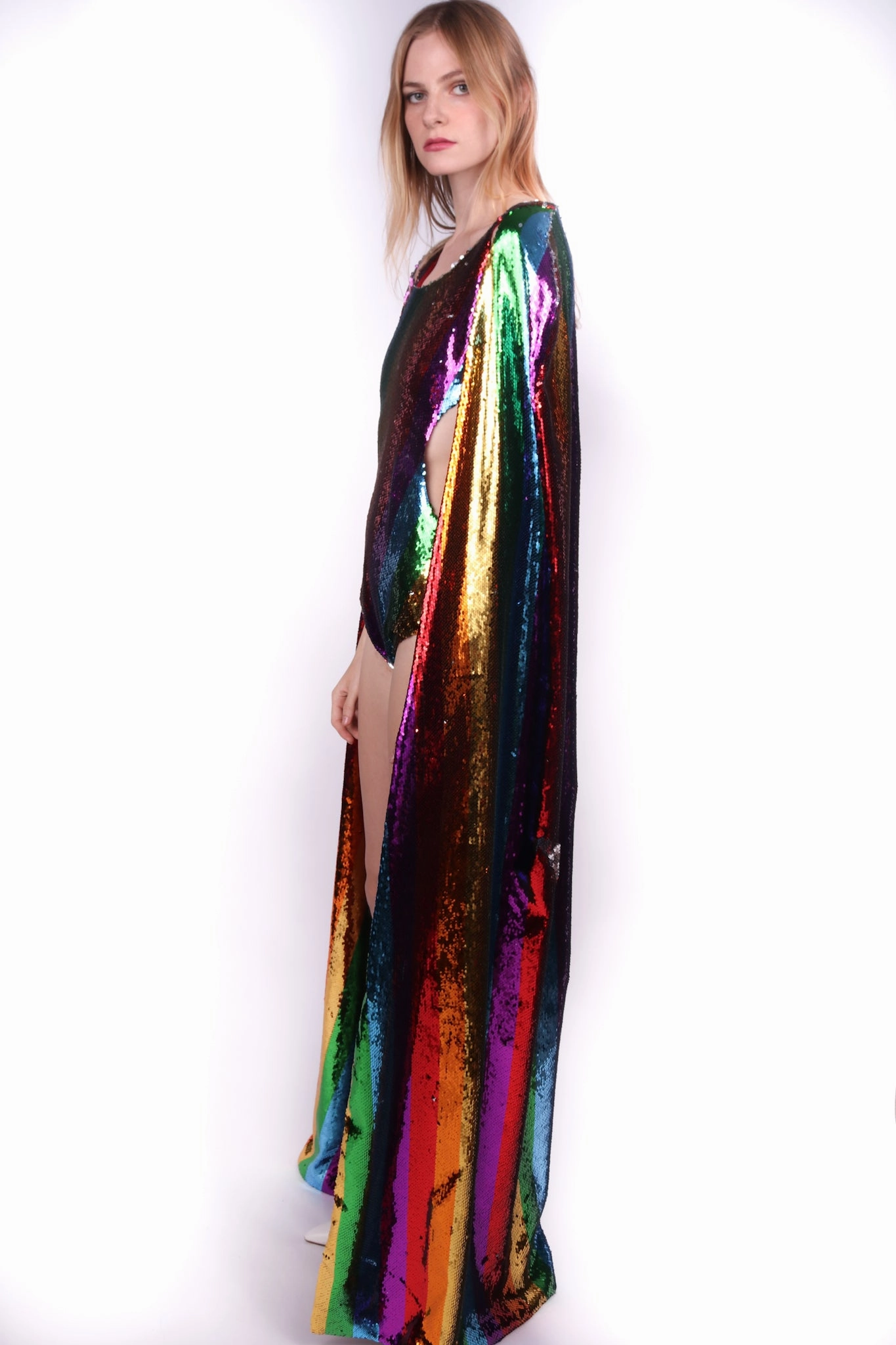 Any Old Iron Rainbow Bodycape Trendy Accessory Fantasize
