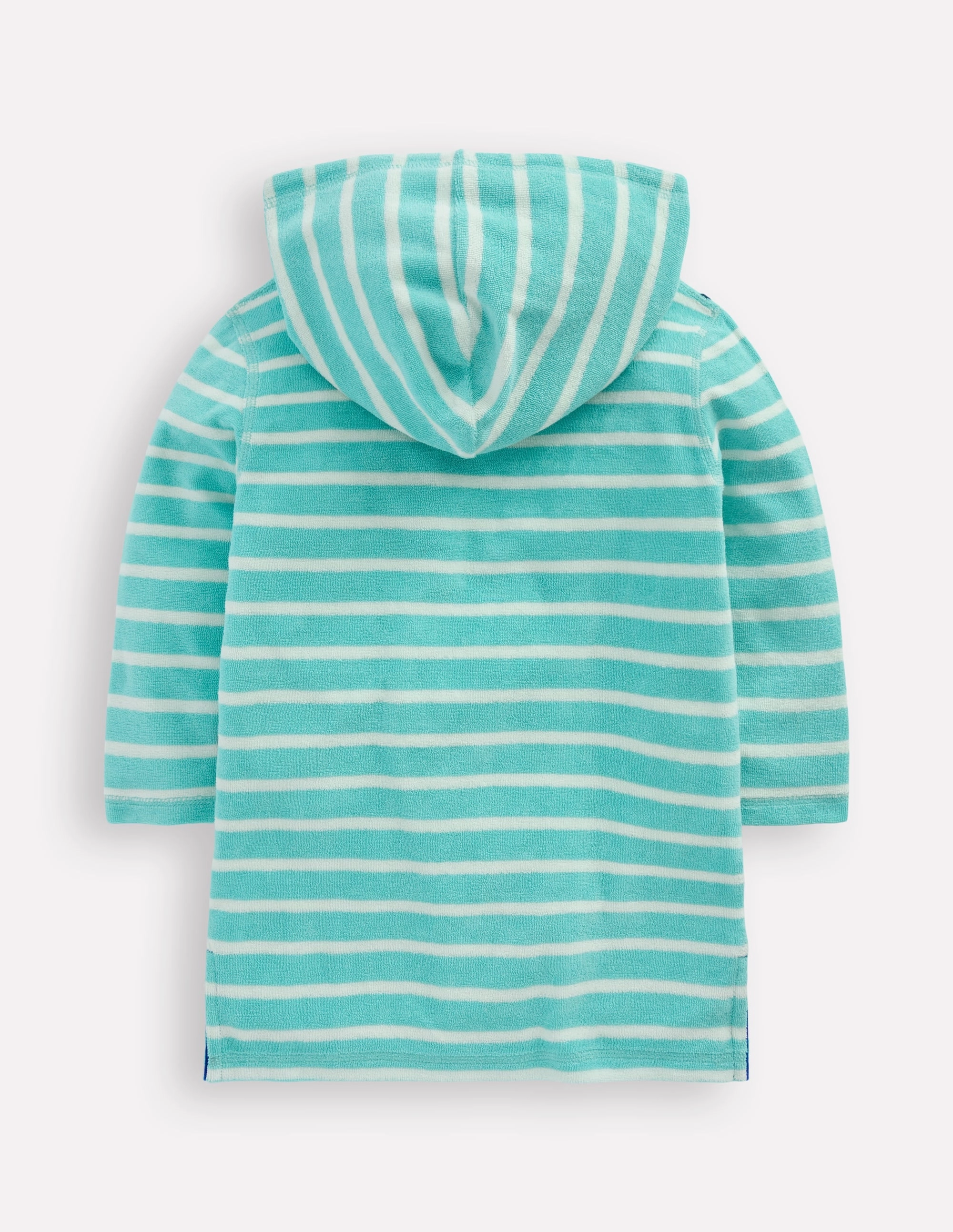 Appliqu?? Towelling Throw-on-Caribbean Blue Stingray Poolside Comfort Ocean Breeze