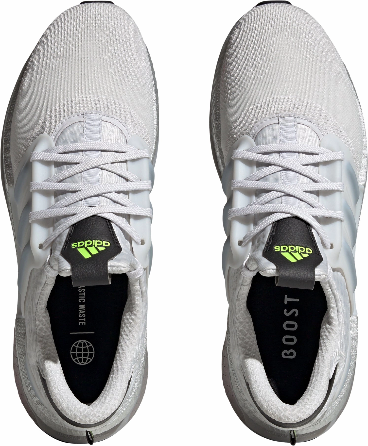 vegan running option Smooth Finish adidas X PLRBOOST Mens Running Shoes - White