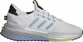 running in a canal area shoes Torsional Stability Tech adidas X PLRBOOST Mens Running Shoes - White