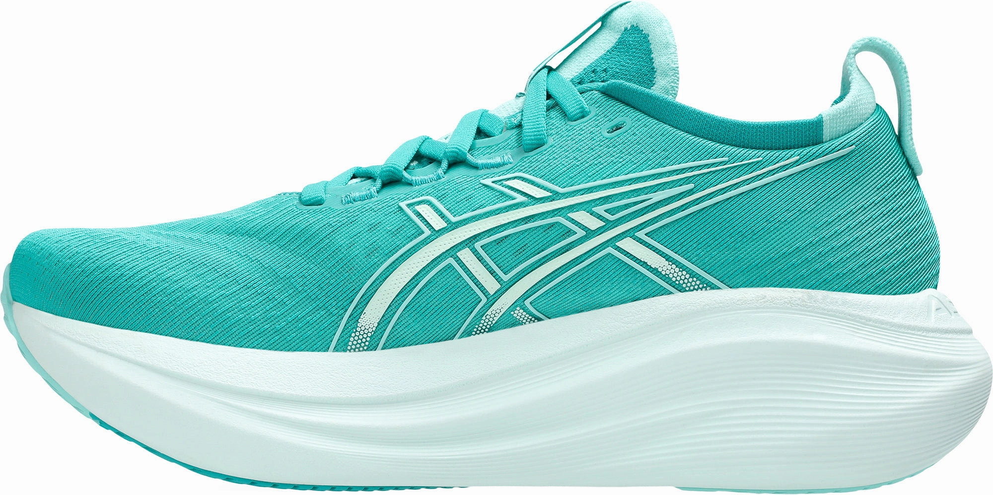Asics Gel Nimbus 27 Womens Running Shoes - Green Multi-color combination Contoured Footbed Tech