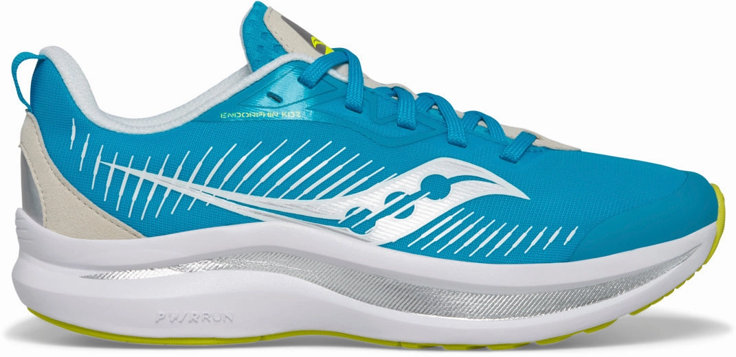 Saucony Endorphin KDZ Junior Running Shoes - Blue reinforced - toe running shoes Comfortable Midsole