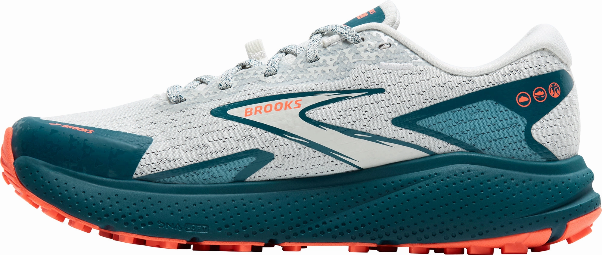 windy - day shoes Brooks Divide 5 Womens Trail Running Shoes - Blue