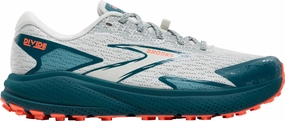Elastic Brooks Divide 5 Womens Trail Running Shoes - Blue