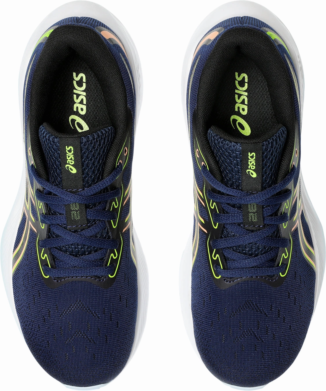 Asics Gel Cumulus 26 Junior Running Shoes - Navy Ergonomic Heel Counter polyester shoes