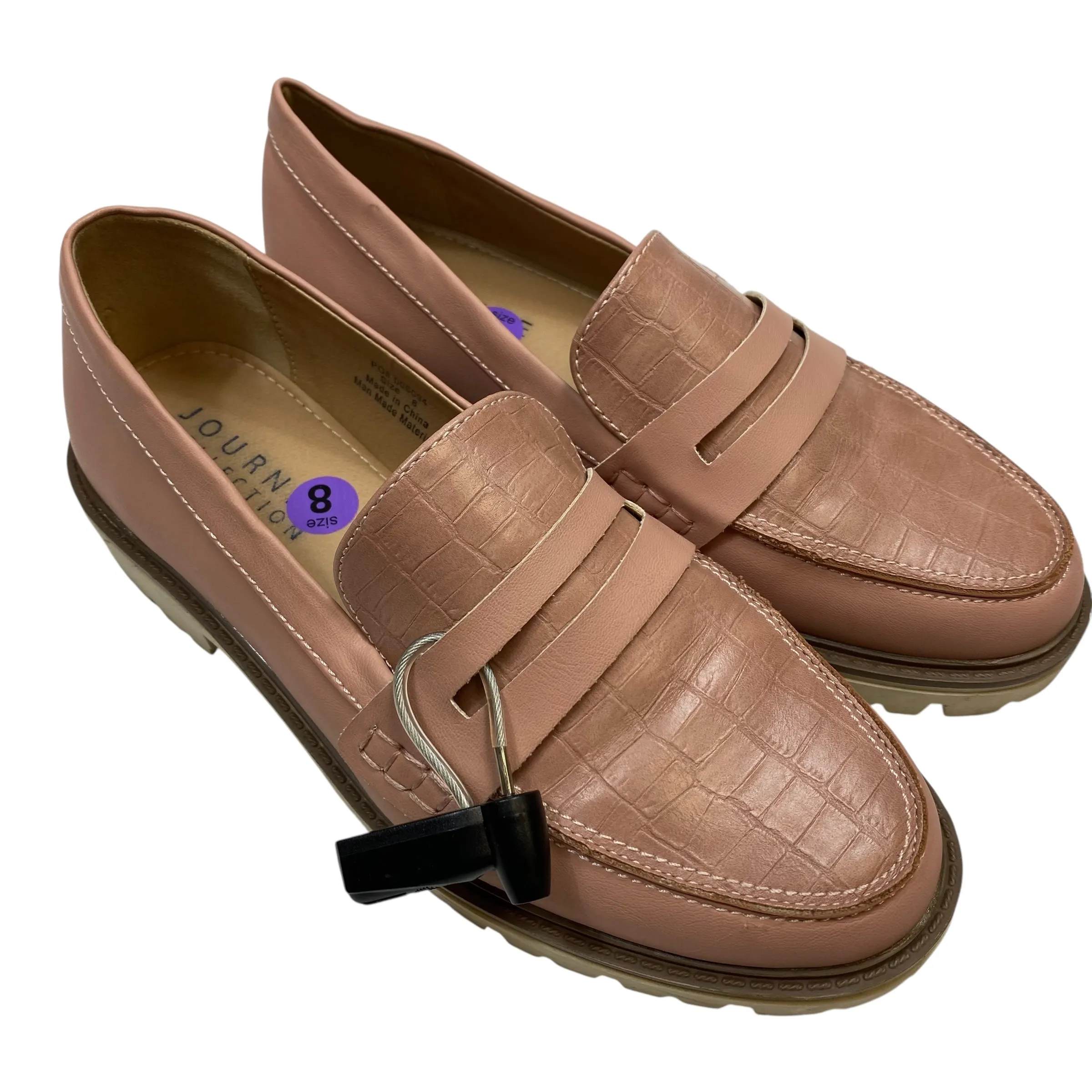 Shoes Flats By Journee In Pink, Size:8 Supportive Cushioning