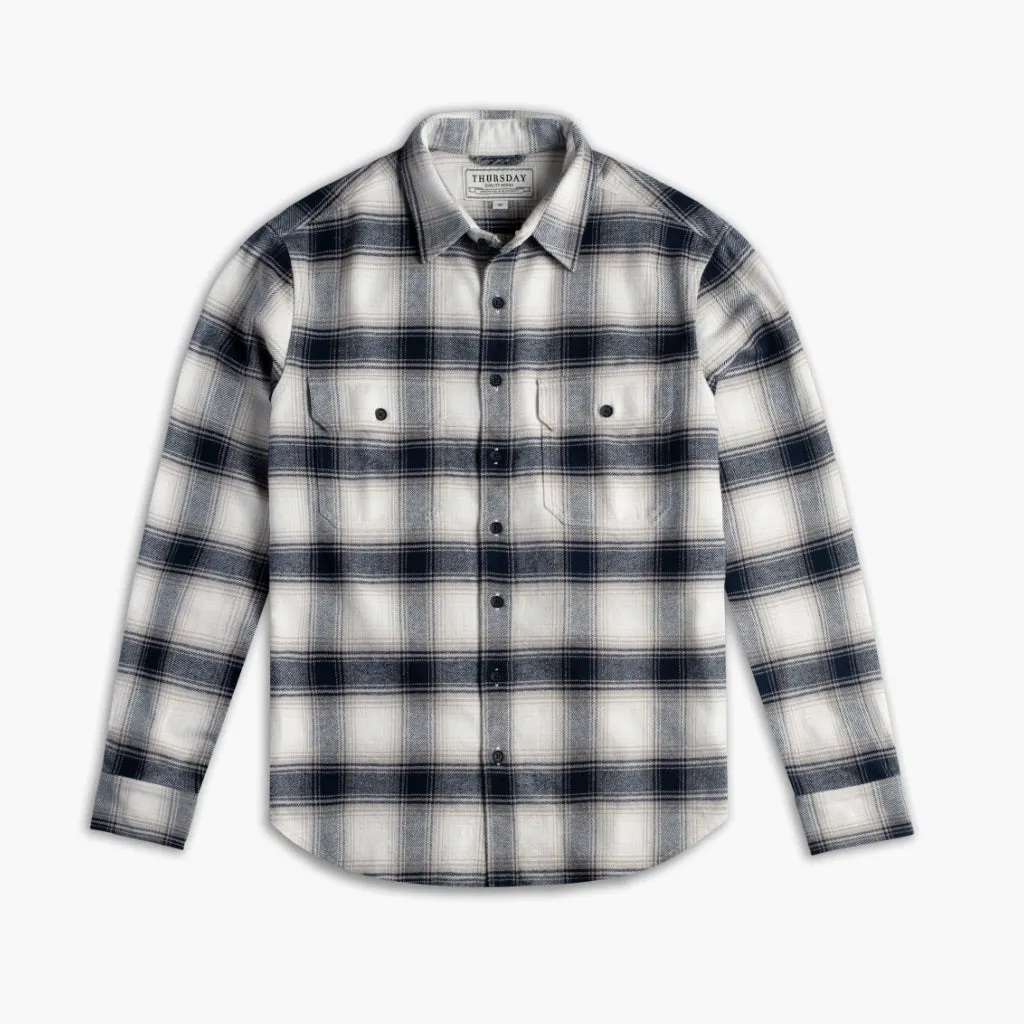 color block Summit Flannel Shirt | Coastal Blue