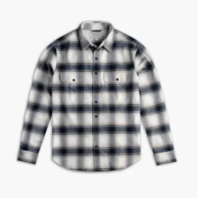 color block Summit Flannel Shirt | Coastal Blue