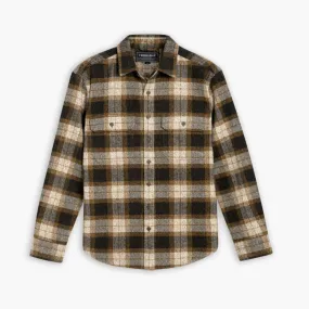 Summit Flannel Shirt | Tuscan Gold Warm Layers Athleisure Trend
