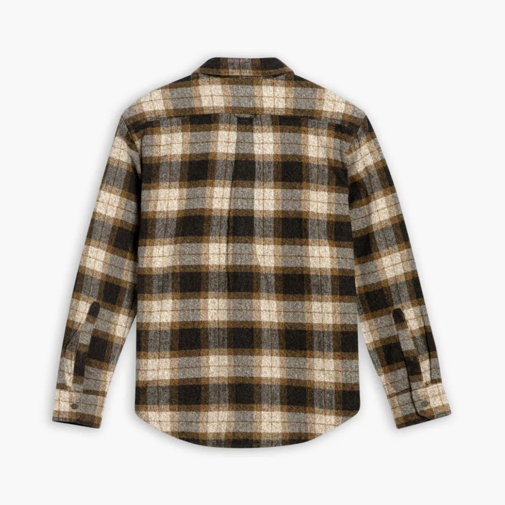 Summit Flannel Shirt | Tuscan Gold Plus Size Polished Look