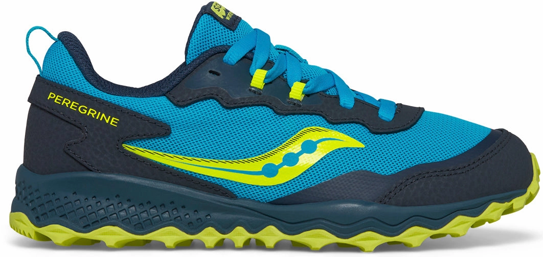 Saucony Peregrine KDZ Junior Trail Running Shoes - Blue Minimal Drop Profile performance - design shoes