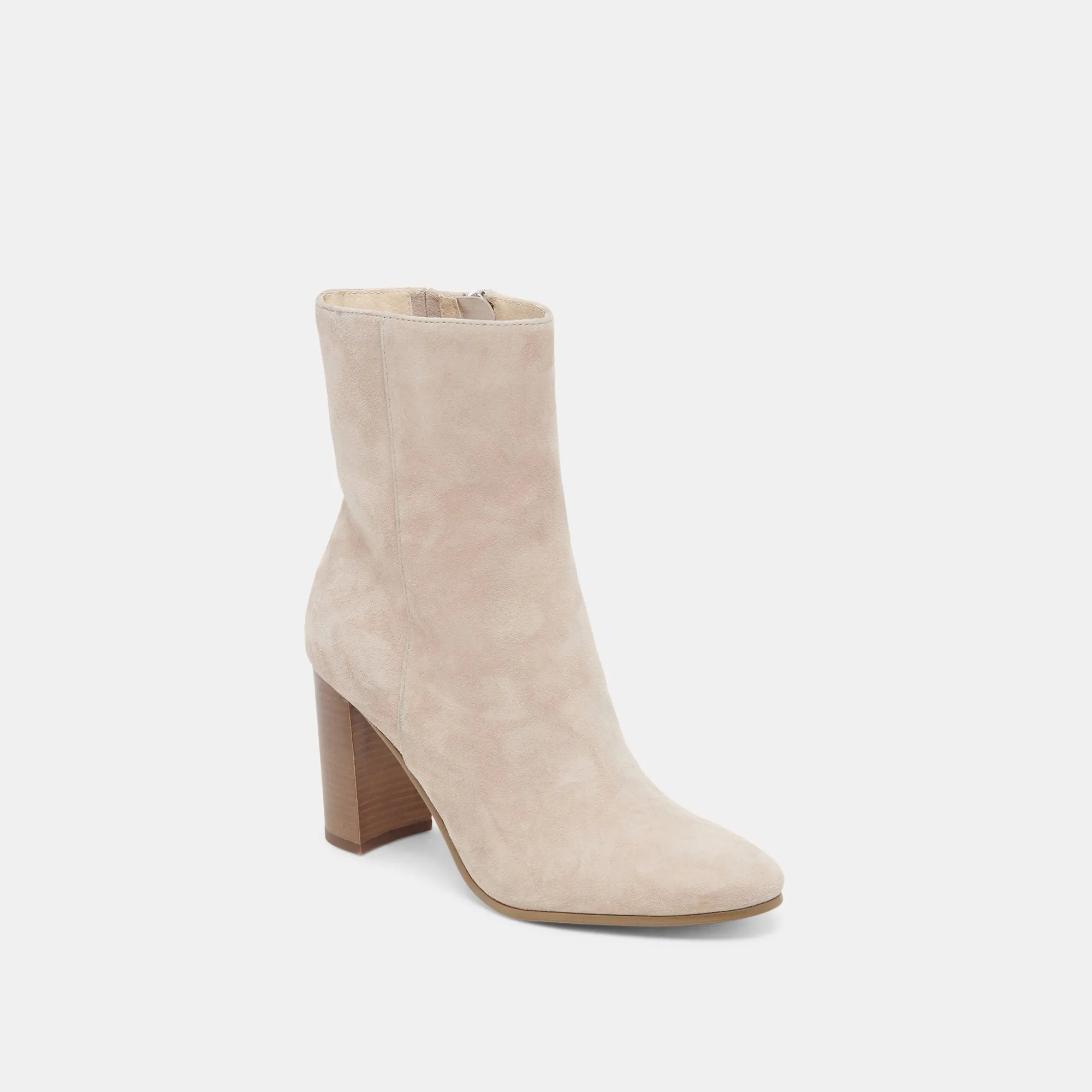 Anti Odor City Walking SUZY WIDE BOOTIES TAUPE SUEDE