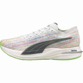 Hyper Elastic Cushion Puma Deviate Nitro Spectra Mens Running Shoes - White