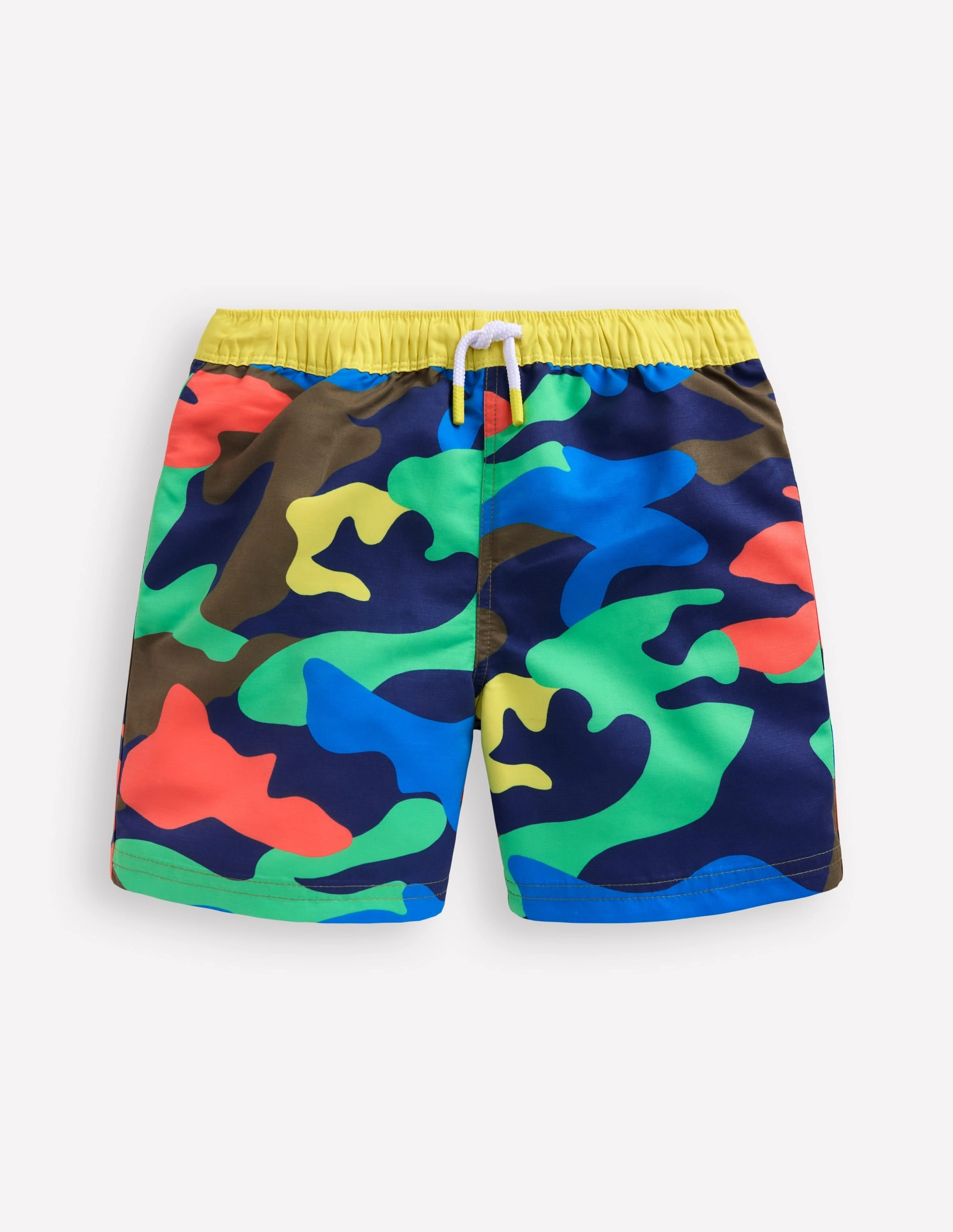 Swim Shorts-Multi Rainbow Camo mix and match Universal Sizing System