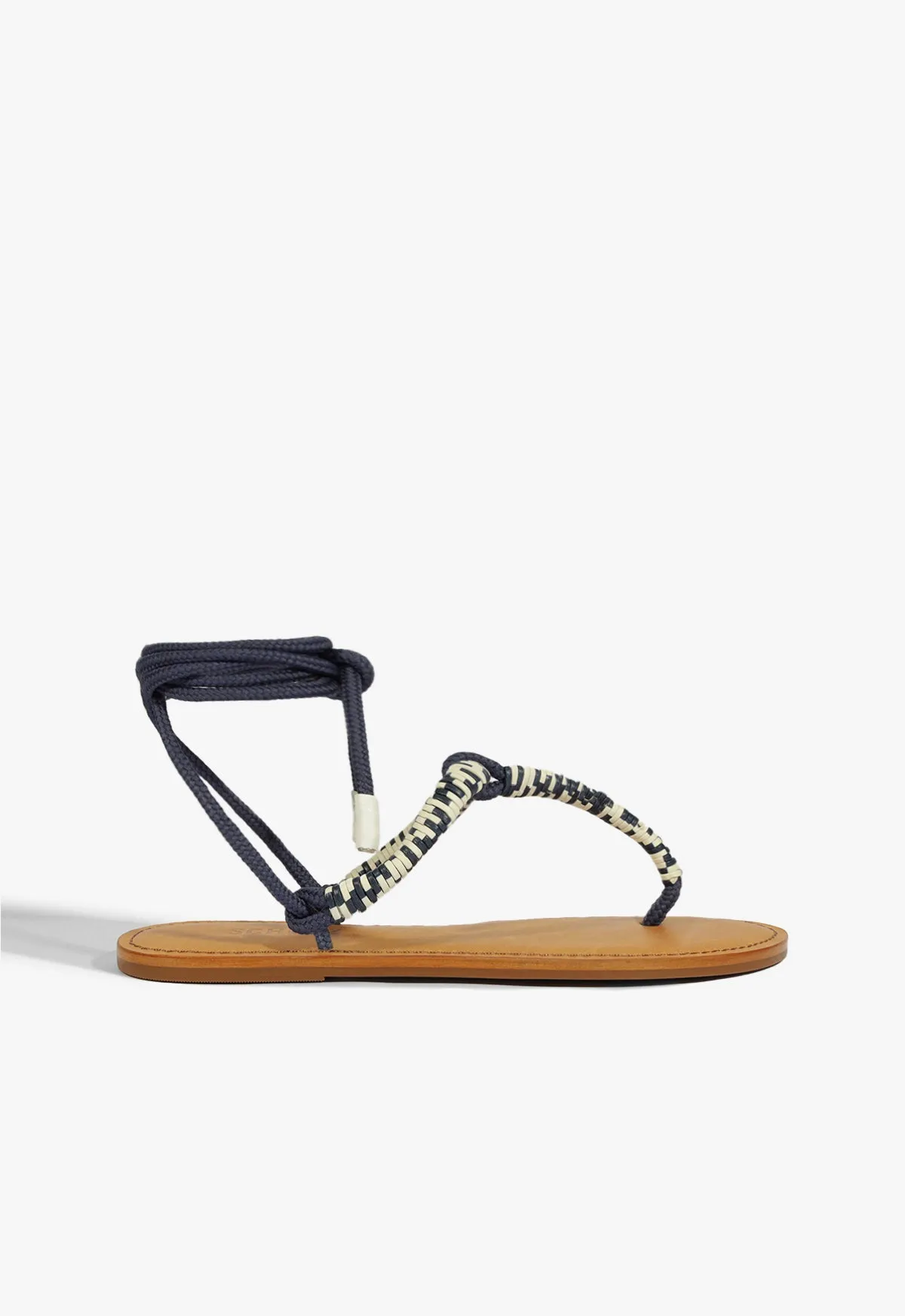 Style Match Arch Contour Design Claire Blue Flat Sandal
