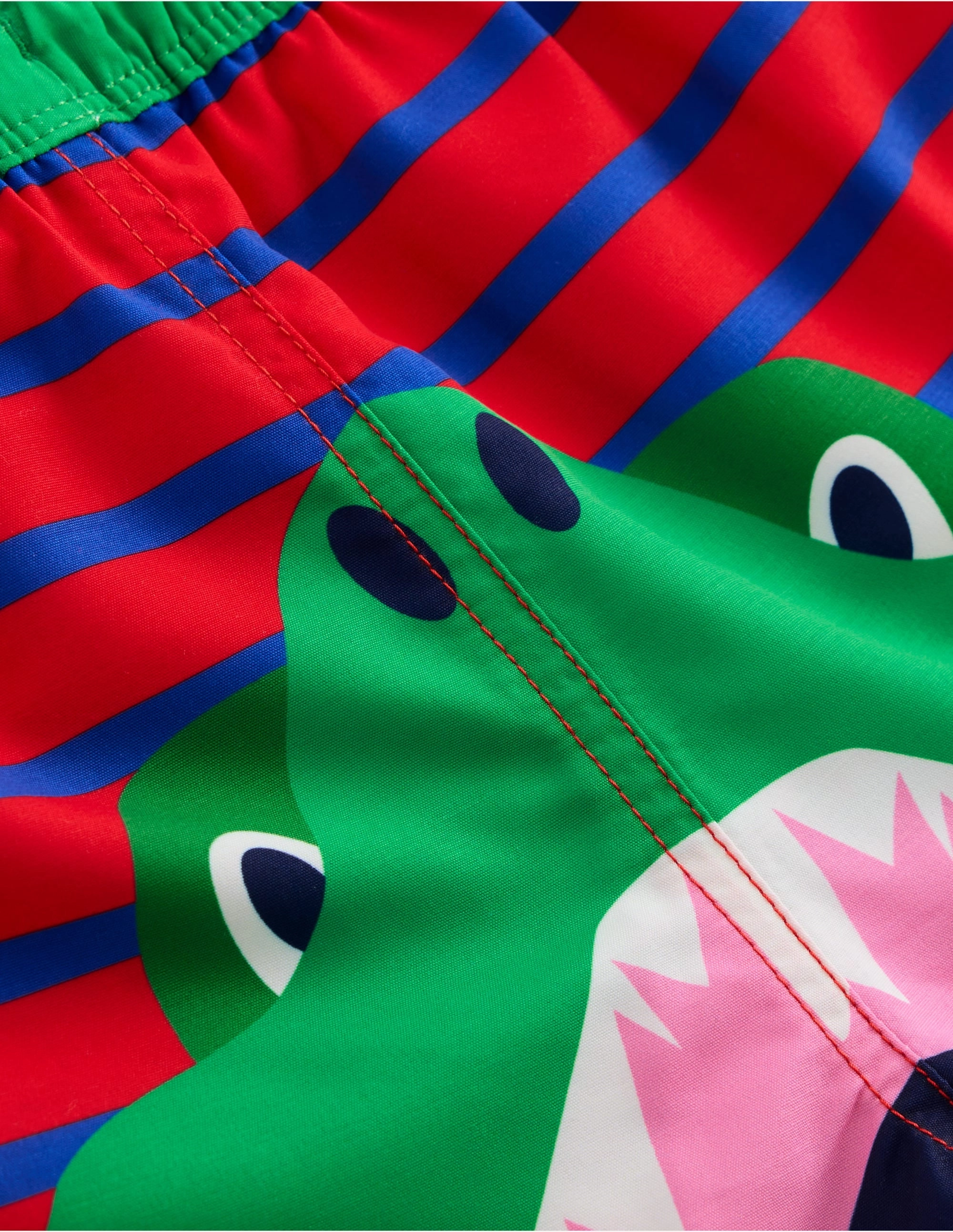 Swim Shorts-Gallery Blue/ Poppy Red Croc Dynamic Tension Control