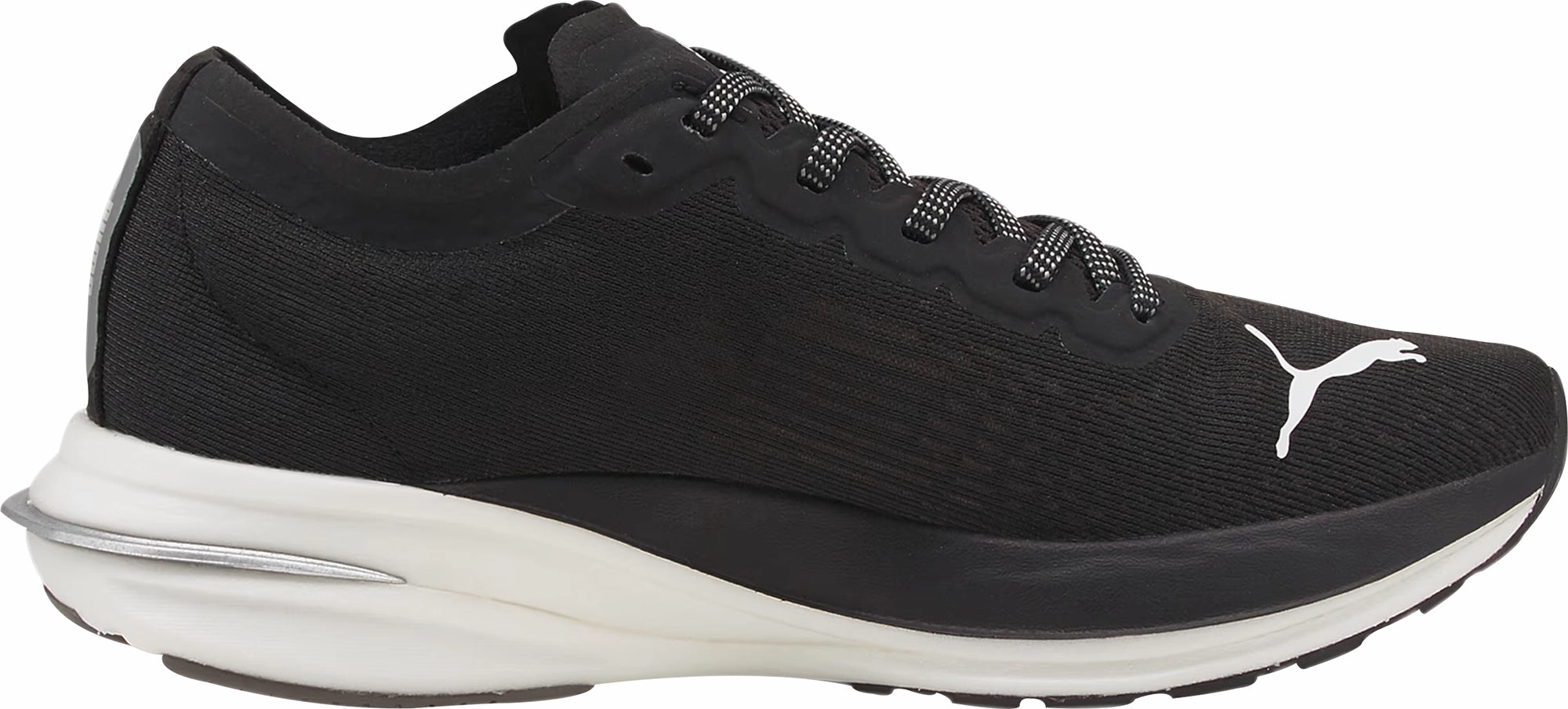Puma Deviate Nitro Womens Running Shoes - Black Flat Sole