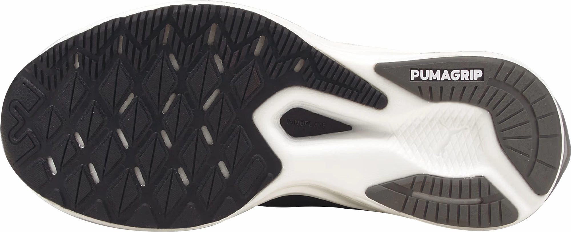 SupportiveMidfoot Puma Deviate Nitro Womens Running Shoes - Black