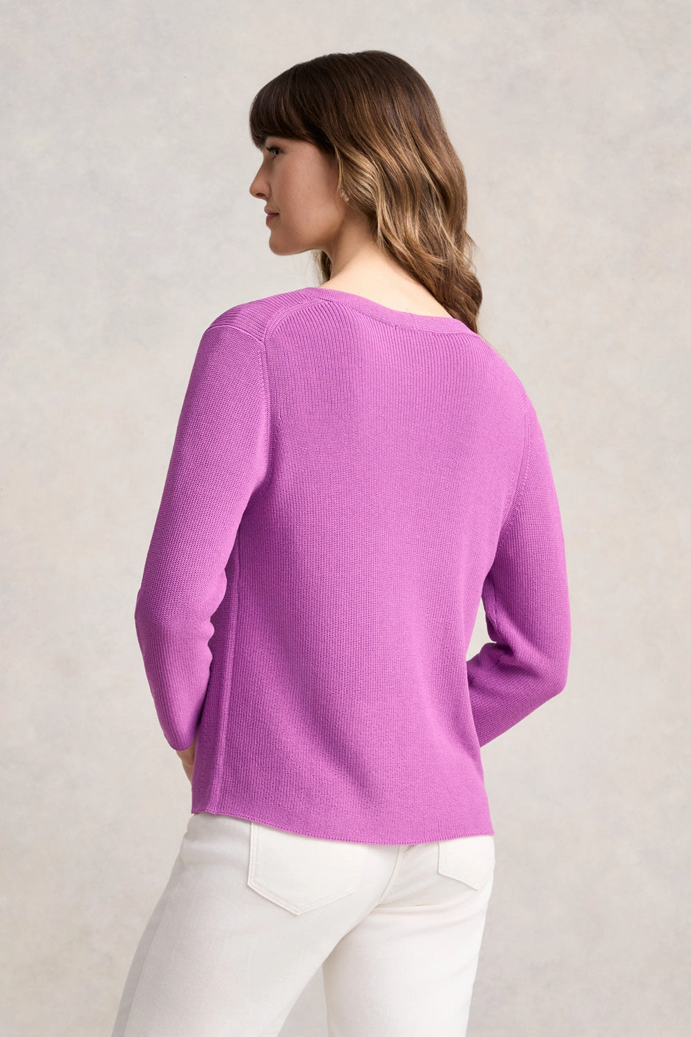 Knitted 3/4 Sleeve Cardigan - First Bloom standard fit Active Look