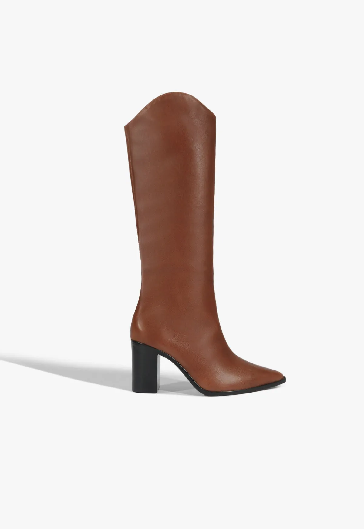 Maryana Block Leather Boot Wardrobe Pick Core Wear