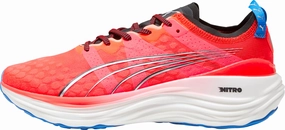running in a pedestrian path area shoes men's athletic shoes Puma ForeverRun Nitro Mens Running Shoes - Red
