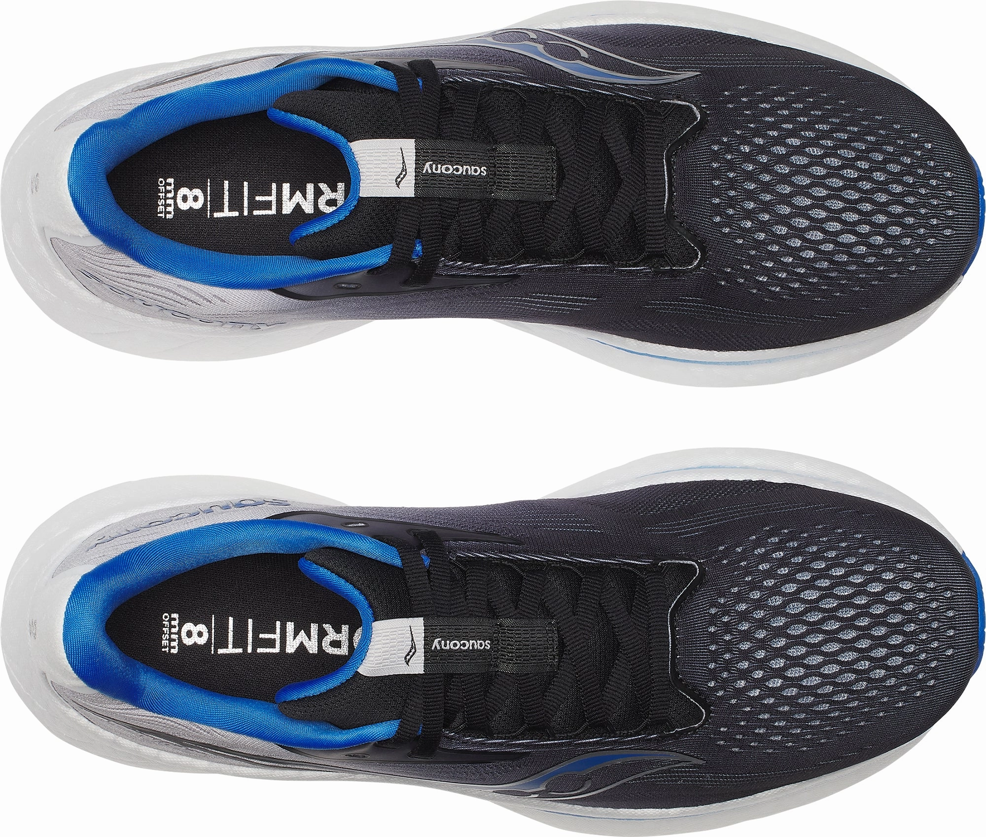 Saucony Ride 18 Mens Running Shoes - Black rough - surface proof