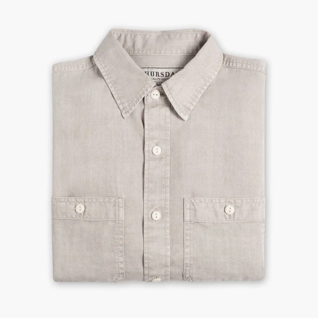 Chambray Workshirt | Oyster Eco Friendly Production