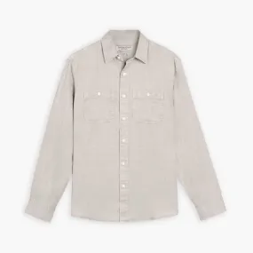 Chambray Workshirt | Oyster Modern Fit Youthful Appeal