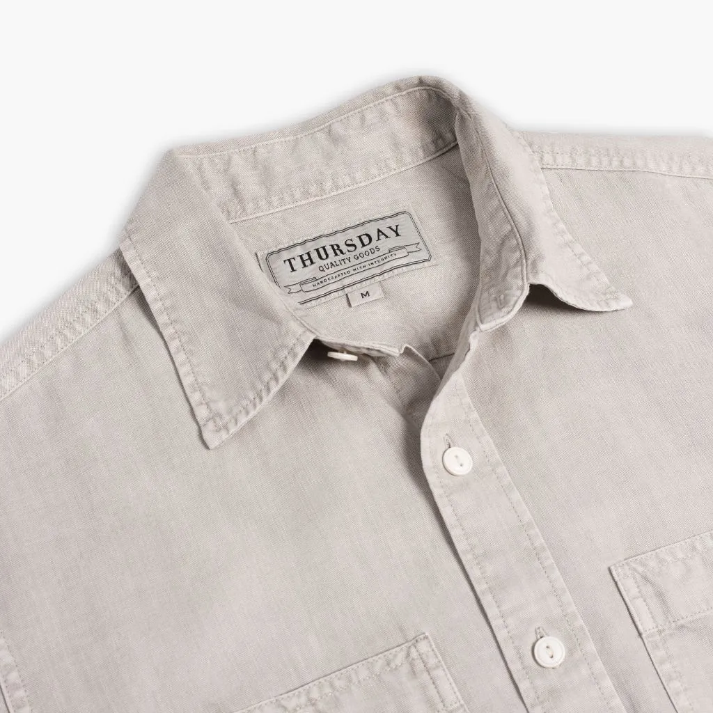 Road Trip Ready Chambray Workshirt | Oyster