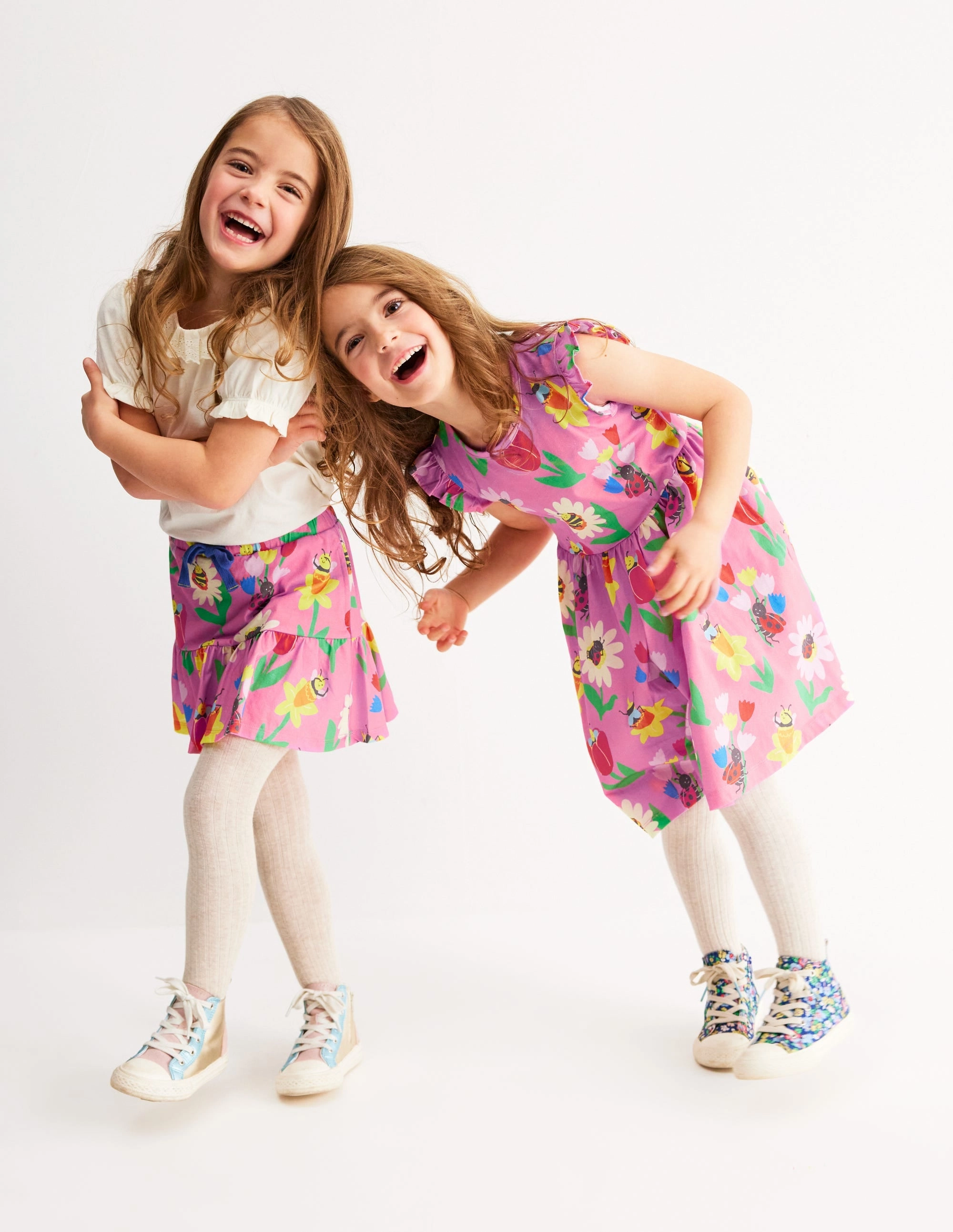 Tiered Jersey Skort-Sugared Lilac Spring Garden Weekend Fashion