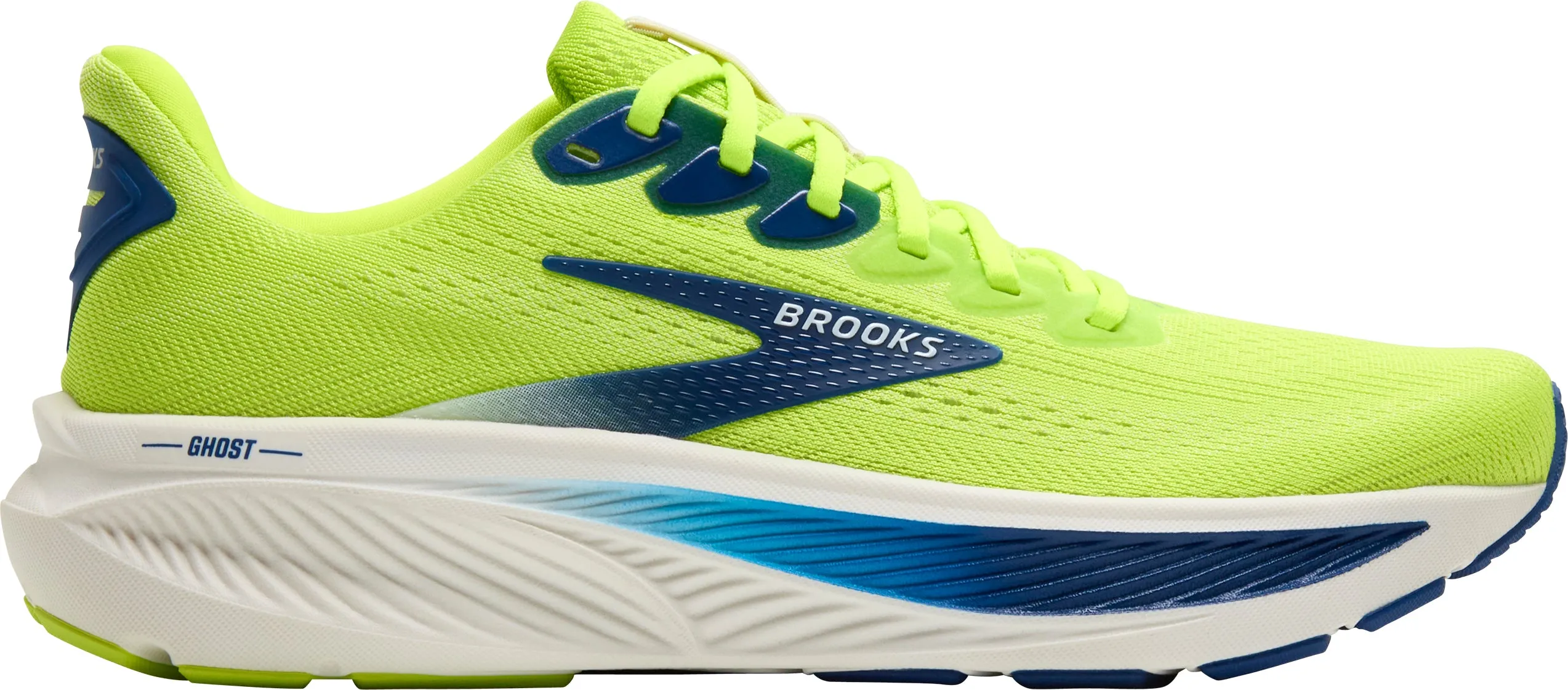 Durable - stitching forefoot - support running option Brooks Ghost 17 Mens Running Shoes - Green