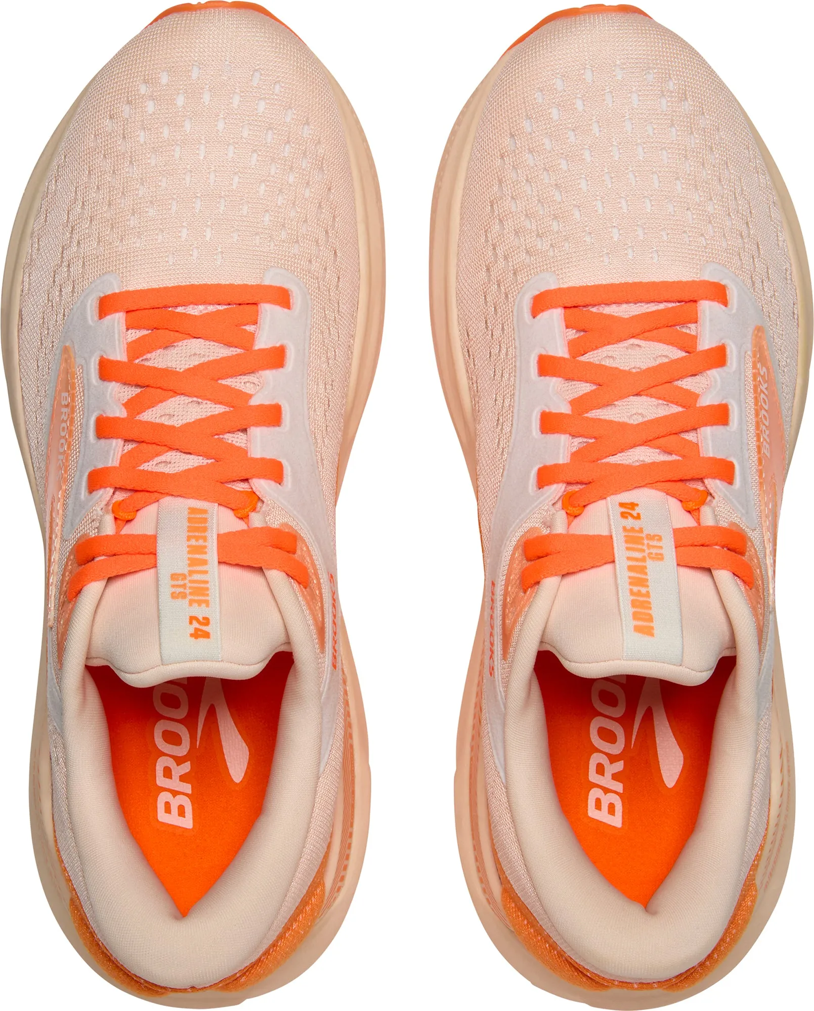 Brooks Adrenaline GTS 24 Womens Running Shoes - Orange running in a frozen waterfall area shoes speed - oriented running gear