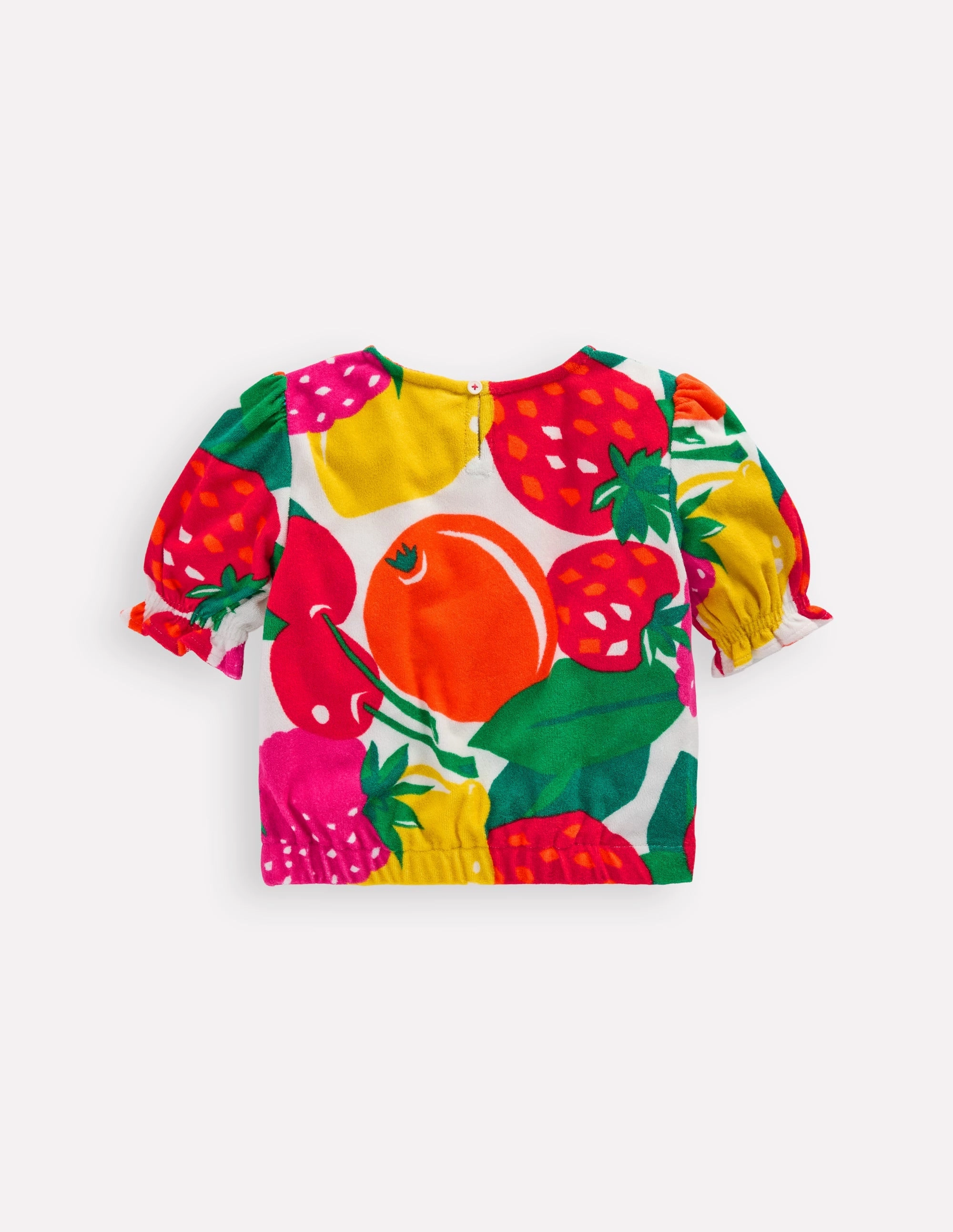 Towelling Top-Multi Giant Fruit Elderly Comfort Quick Fit Design