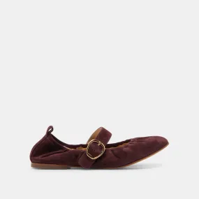 CAELY BALLET FLATS MULBERRY SUEDE Peace Path Peace Walk