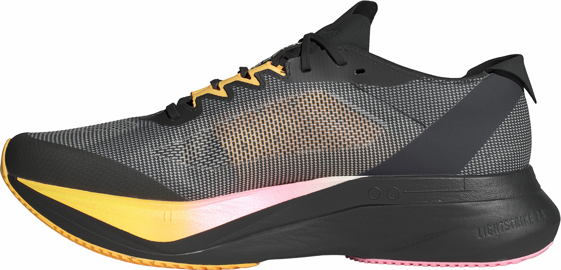 Hyper Breathable Fabric Aerodynamic Upper Weave adidas Adizero Boston 12 Mens Running Shoes - Black