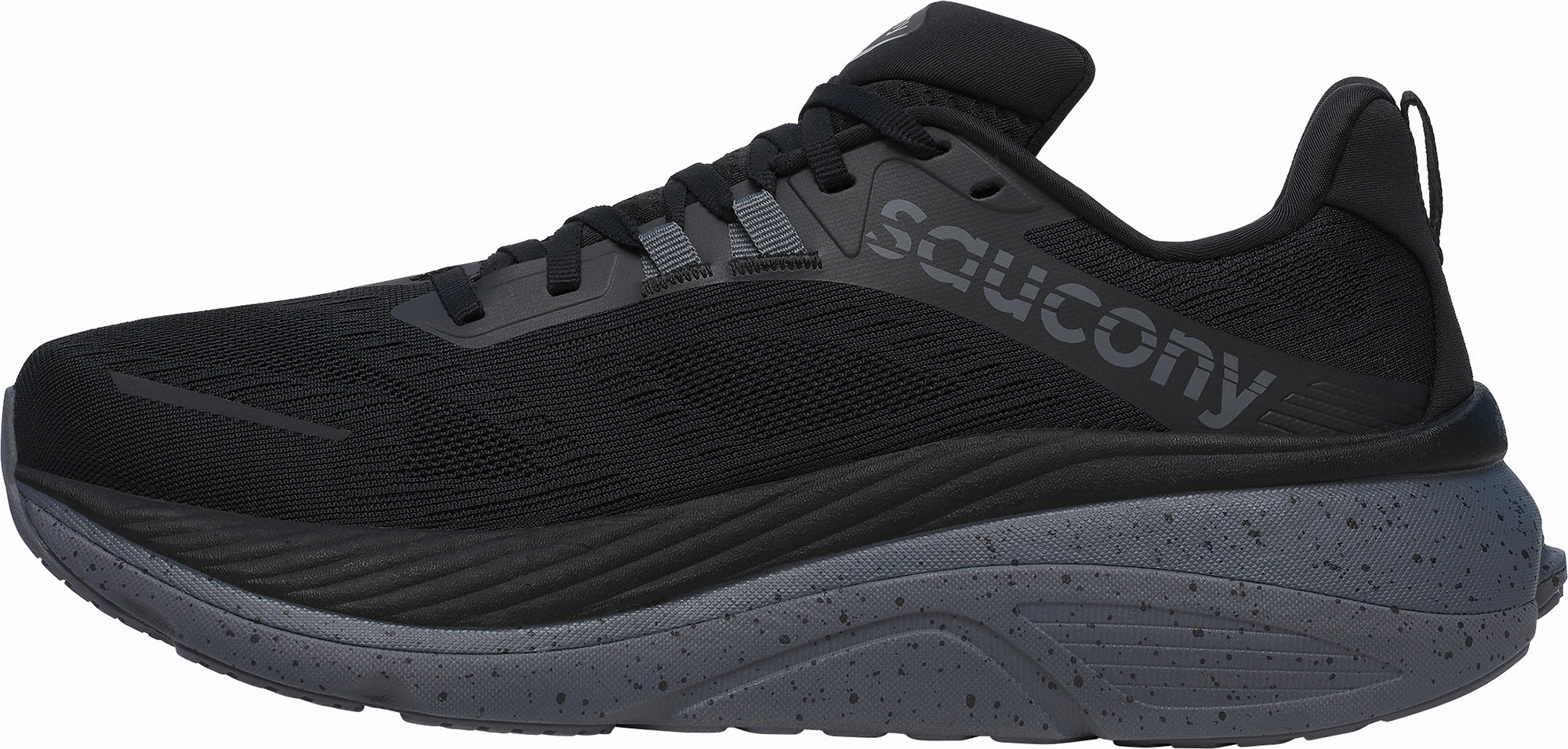 Saucony Hurricane 24 Mens Running Shoes - Black Shock-absorbing feature Temperature Regulating Liner