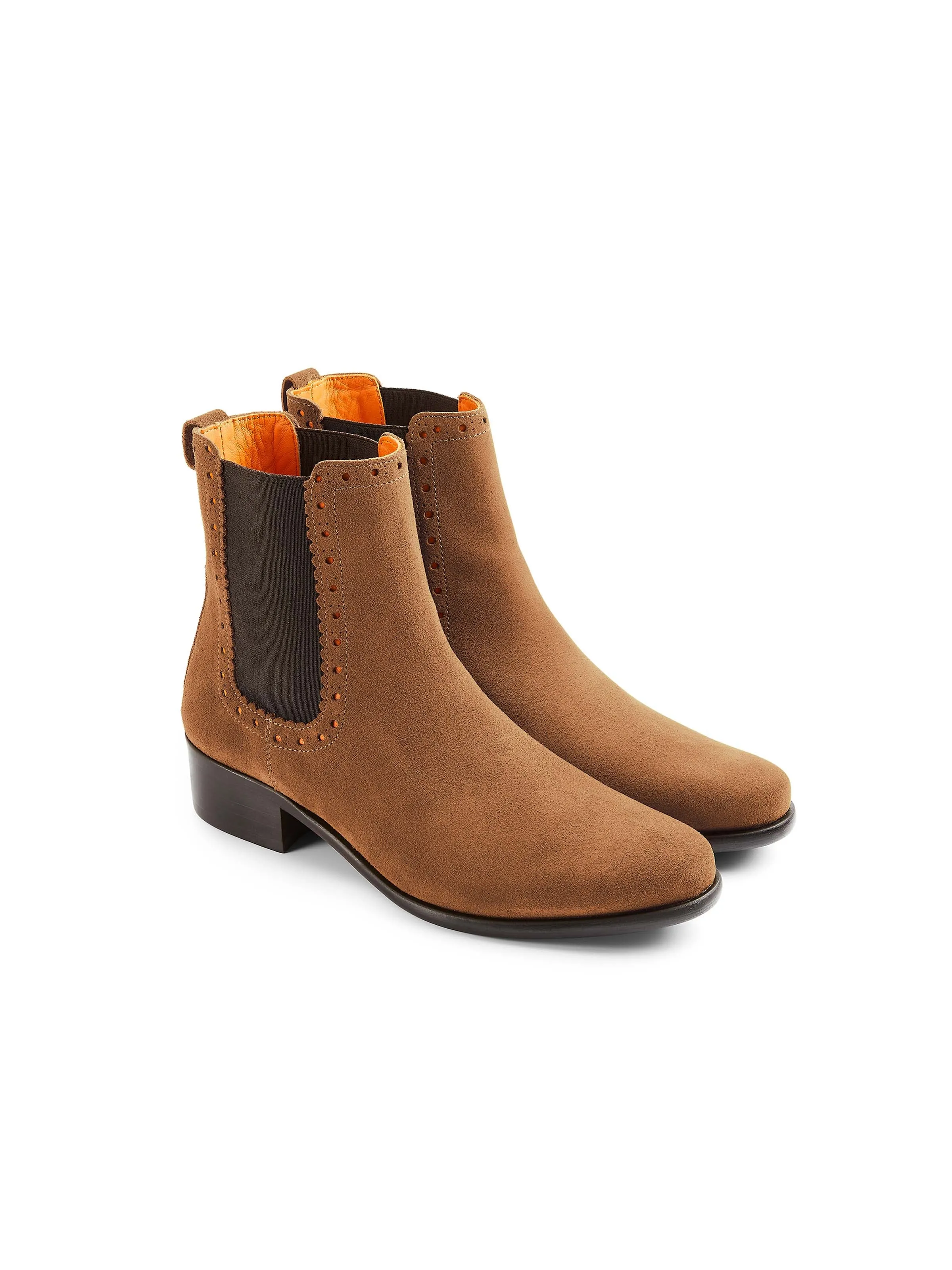 Fire Side Brogued Chelsea - Tan