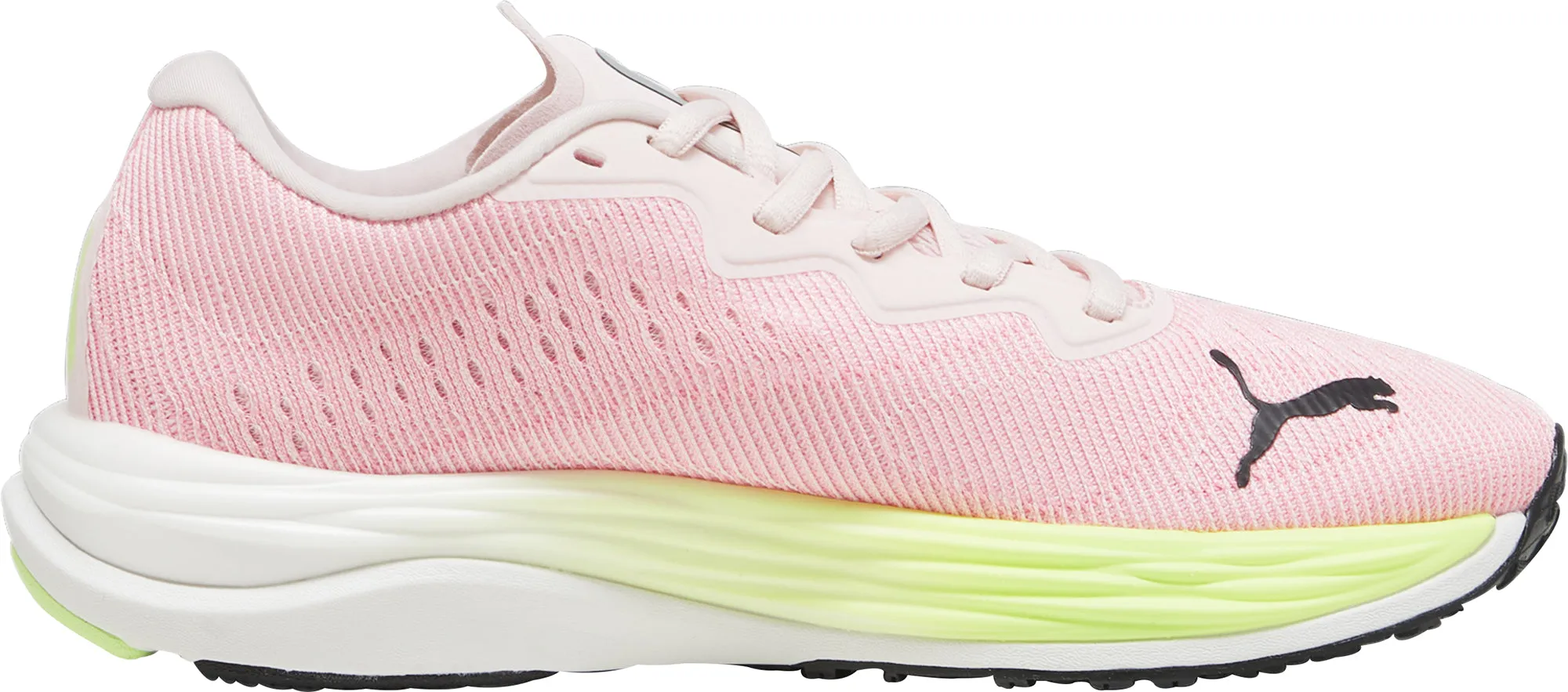 Molded EVA Insert Breathable Outsole Puma Velocity Nitro 2 Womens Running Shoes - Pink