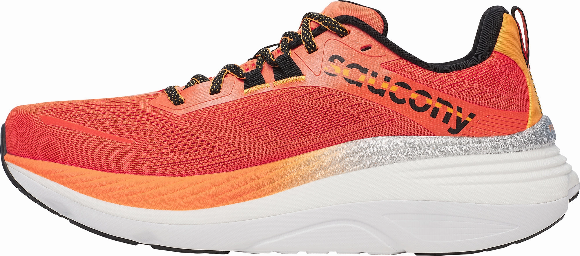 animal - themed running gear Ankle Collar Padding Saucony Hurricane 24 Mens Running Shoes - Orange