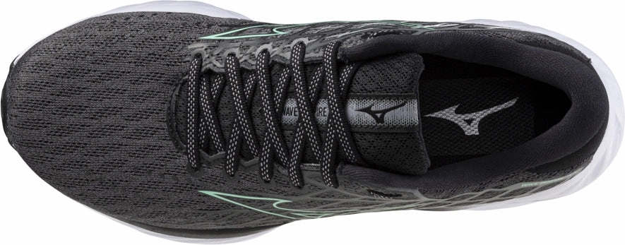 Mizuno Wave Inspire 20 WIDE FIT (D) Womens Running Shoes - Grey Knit Fabric Thermo Regulating Material