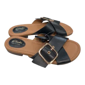 hypoallergenic Shoes Flats By Clarks In Black, Size:8