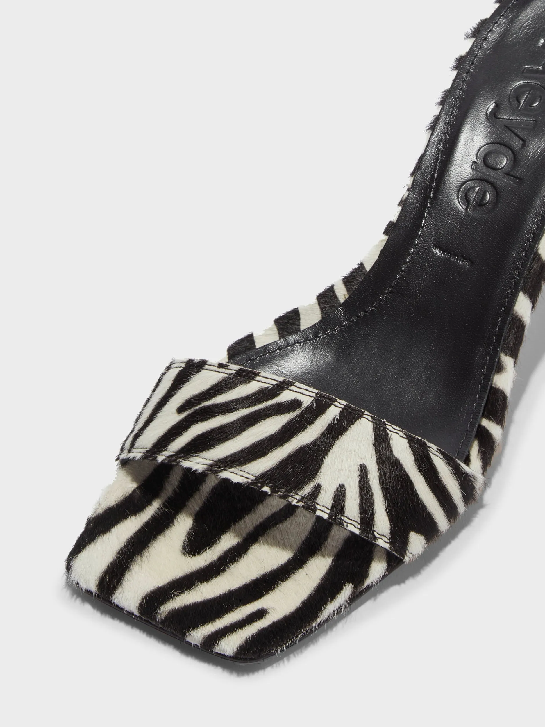 Sporty Heeled Shoes Smart Office Shoes Ilvy Ponyhair Mules