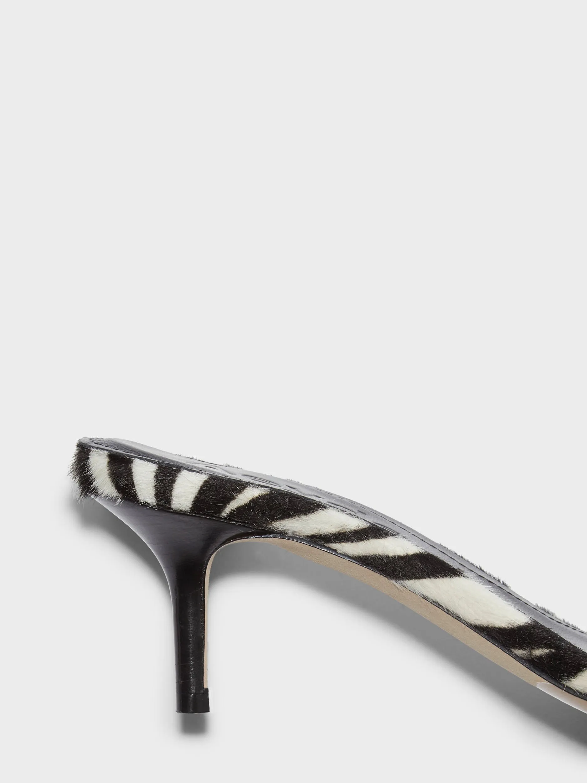 Comfortable Backstrap Fashionable Boots Ilvy Ponyhair Mules