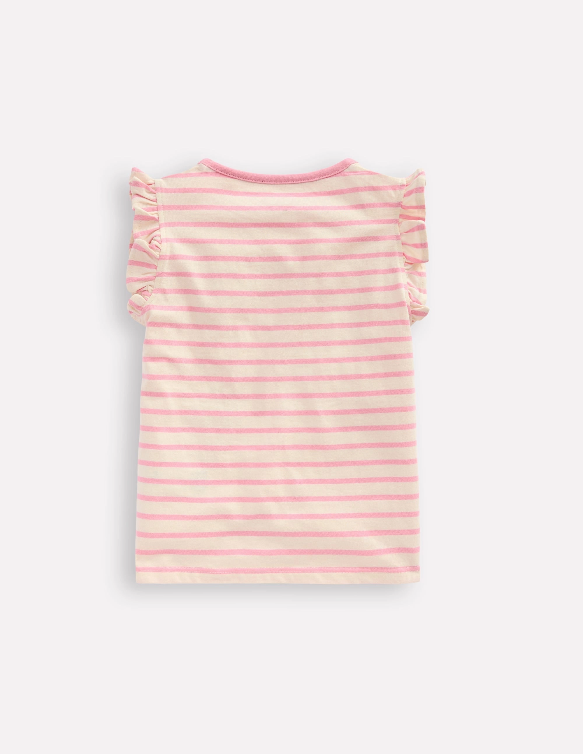 Flutter Short Sleeve T-shirt-Bubblegum Pink Fruits Indoor Comfort