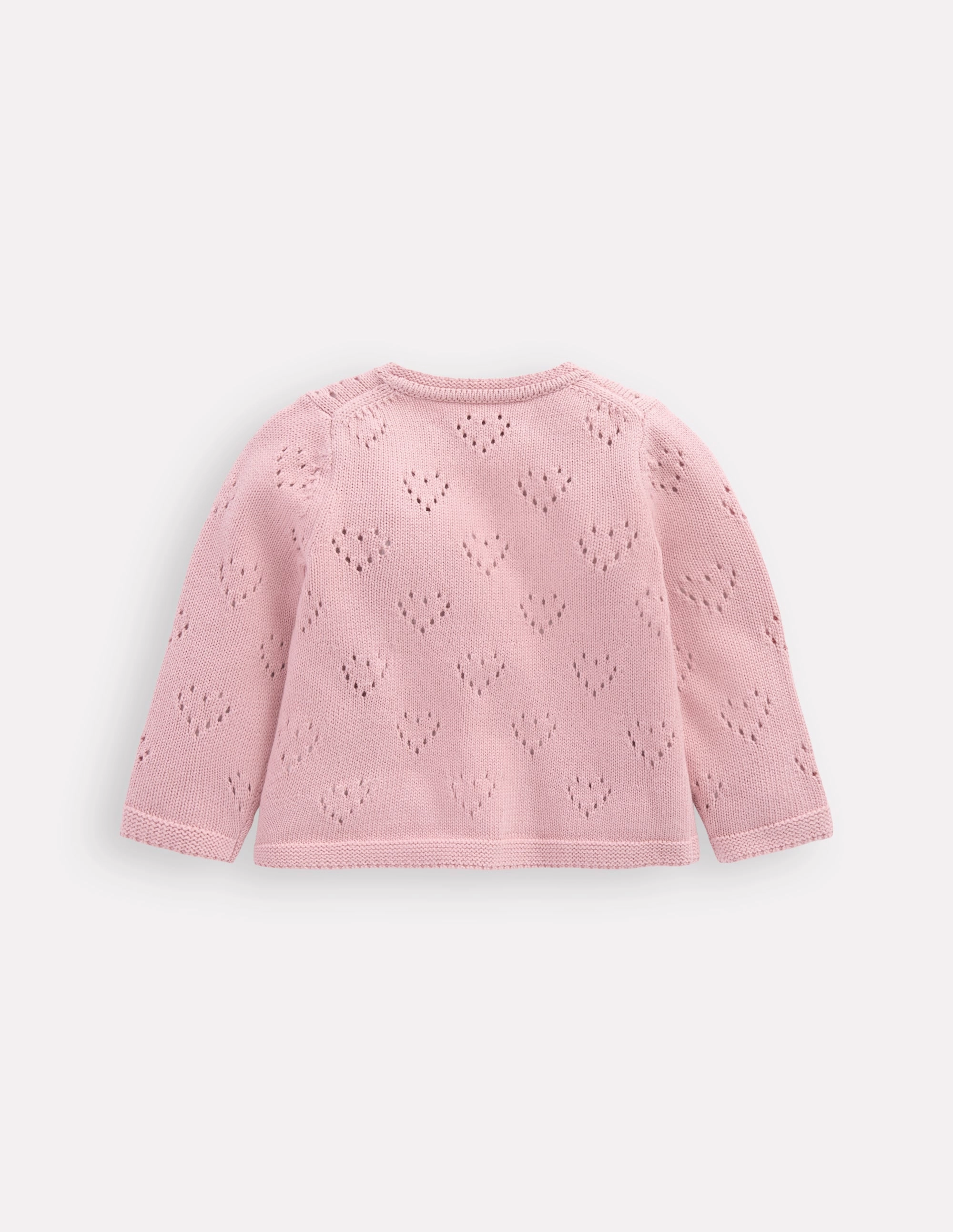 Low Maintenance Fibers Pretty Pointelle Cardigan-Vintage Pink