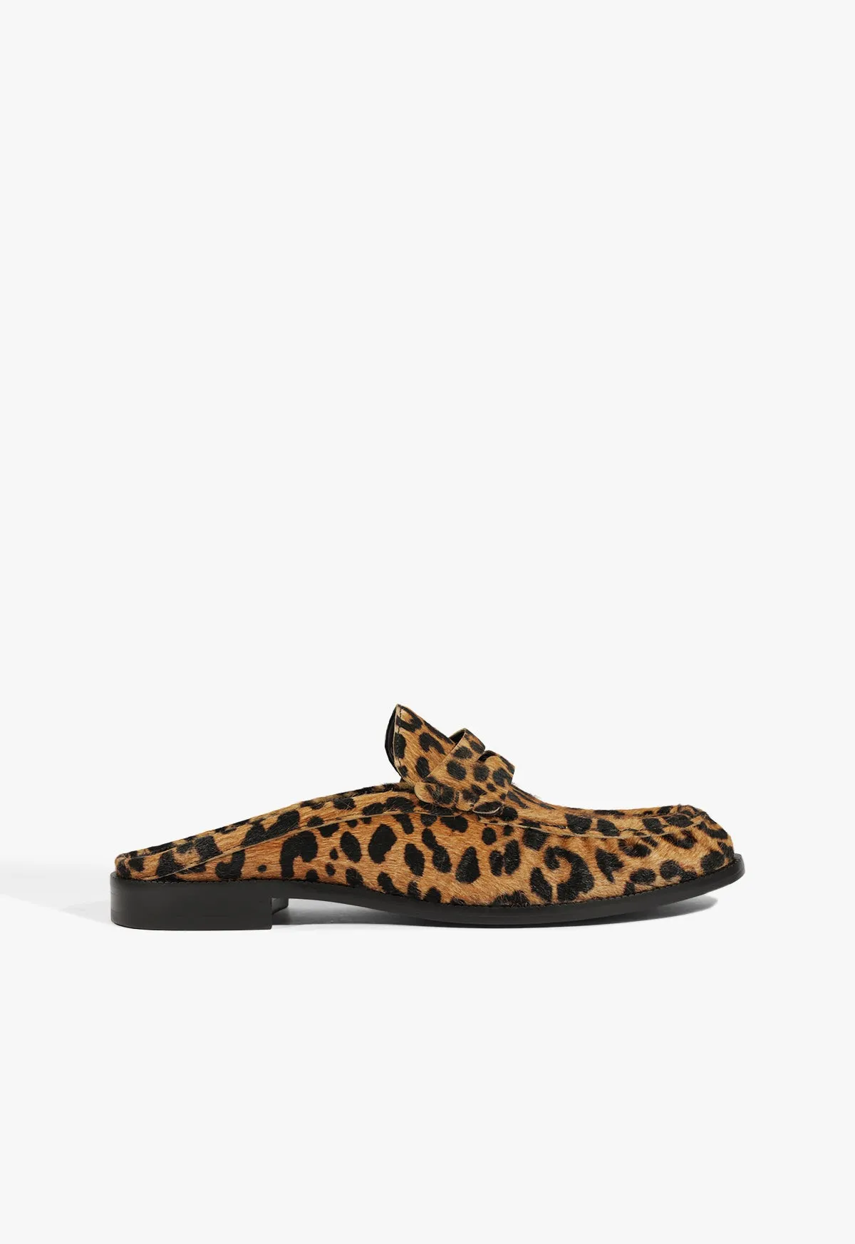 Elegant Step Tyche Mule Calf Hair Flat