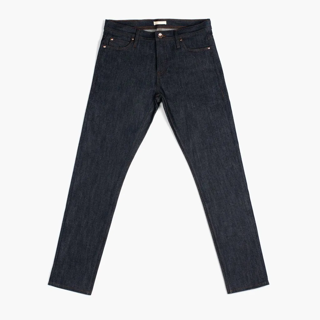 Sporty Look Statement Maker UB Selvedge Slim Tapered Jeans | Indigo (Slim Tapered)