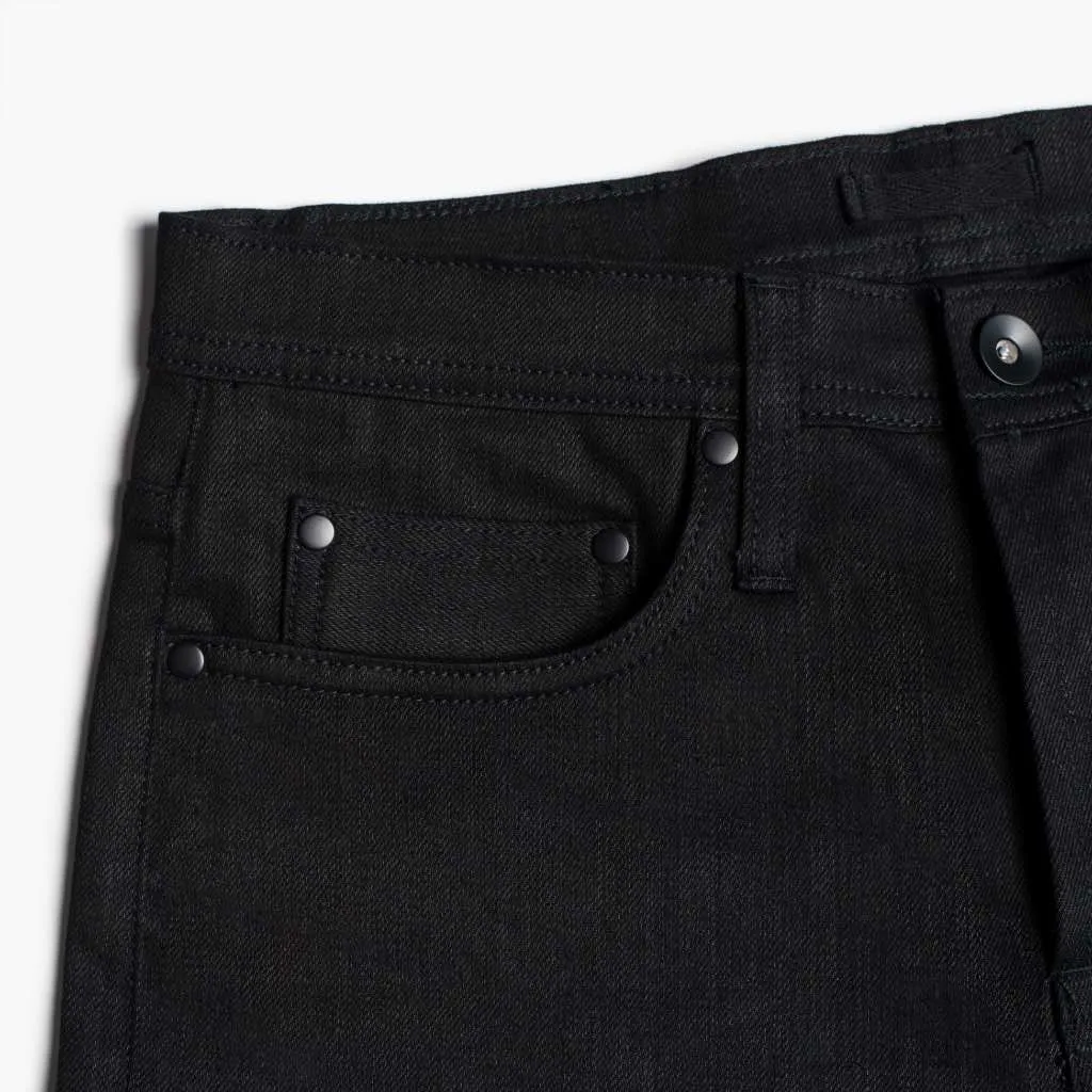 UB Stretch Selvedge Tapered Jeans | Black Work From Home