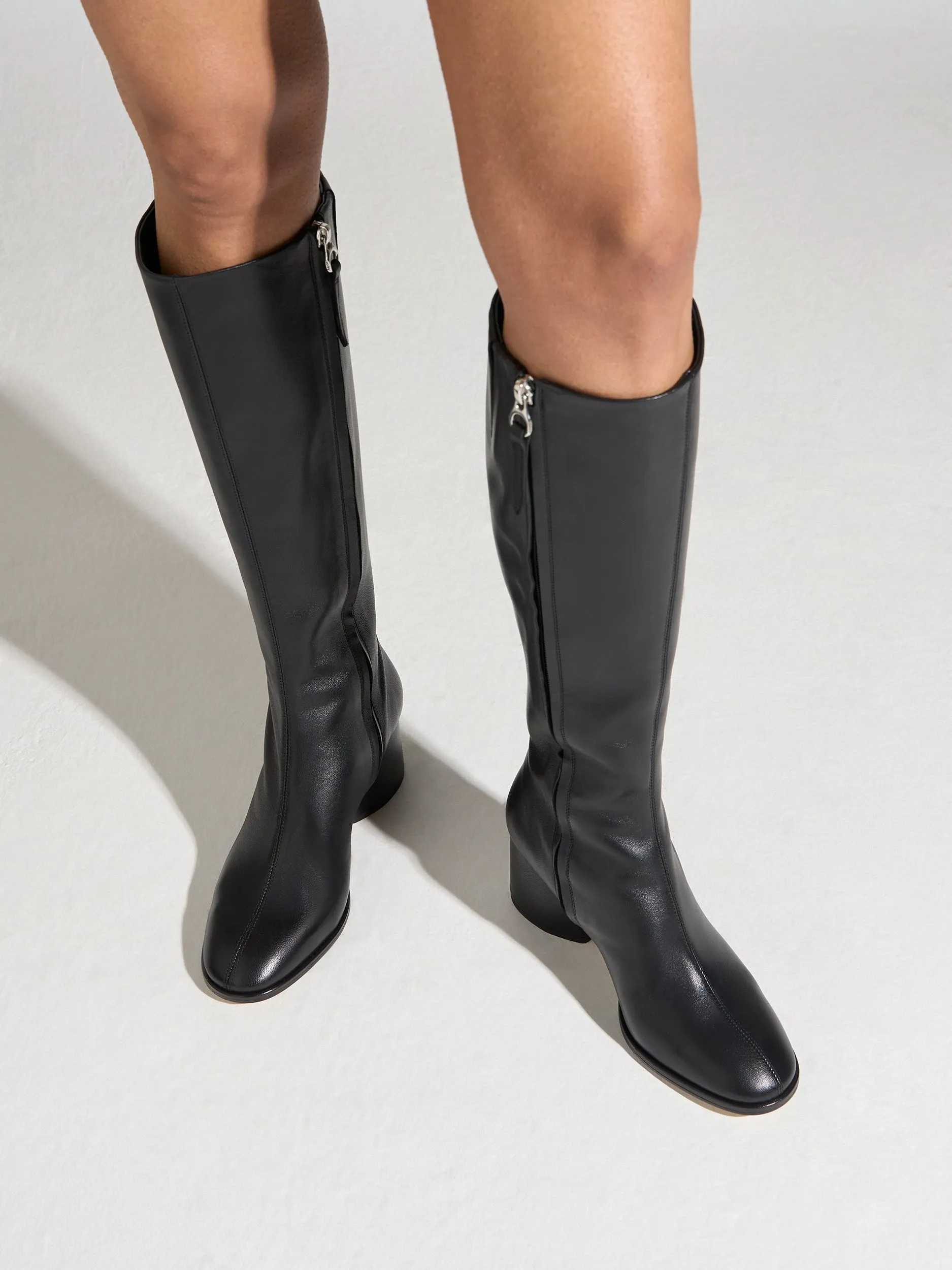 Alina Knee-High Boots Wine Rich Rain Friendly